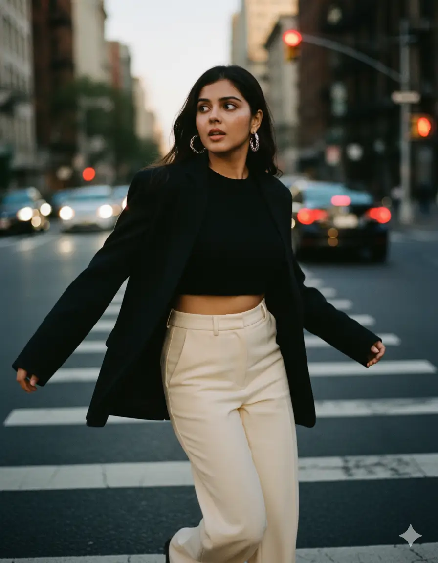 Crosswalk Moment: Candid Street Flash